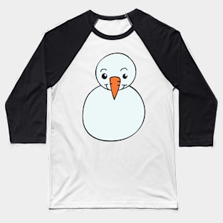 Simple Snowman Baseball T-Shirt